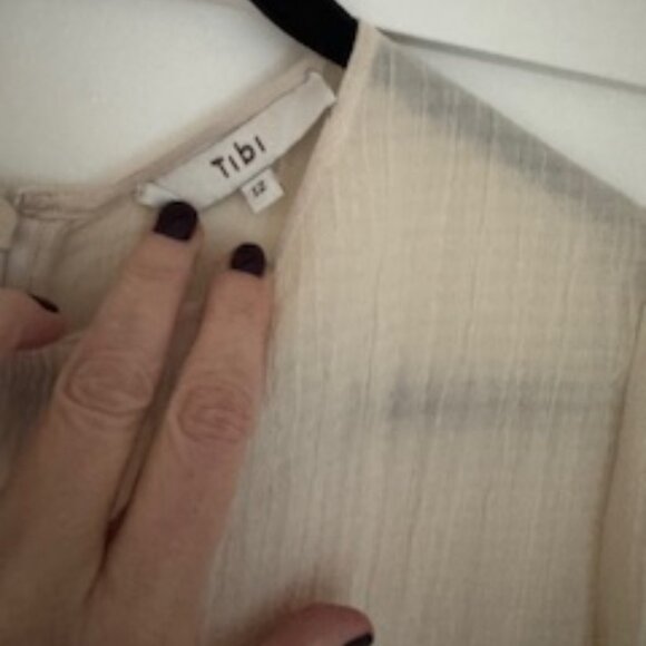 Tibi gauzy sheer blouse - Picture 1 of 4